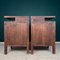 Wood Nightstand, Italy, 1940s, Set of 2 9