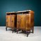Wood Nightstand, Italy, 1940s, Set of 2 3