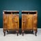 Wood Nightstand, Italy, 1940s, Set of 2 1