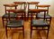 Chaises W2 en Cuir Noir par Hans J. Wegner pour CM Madsens, Danemark, 1950s, Set de 6 4