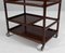 Carrello bar in mogano attribuito a Johannes Andersen per CFC Silkeborg, anni '60, Immagine 5
