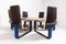 Vintage Danish Table with Fixed Armchairs from Peter Karpf, 1980s, Set of 7 8