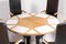 Vintage Danish Table with Fixed Armchairs from Peter Karpf, 1980s, Set of 7 5
