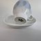 Blue Lotus Coffee Cup, Saucer and Breakfast Plate by Bjørn Wiinblad for Rosenthal Germany, 1980s, Set of 3 2
