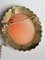 Vintage 9ct Gold Shell Carved Cameo Brooch 7