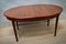 Ovaler Vintage Teak Furnier Tisch 2