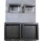 Taburete y caja Cutter en negro de Niels Hvass para Skagerak & Fritz Hansen, década de 2000, Imagen 6