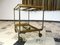 Art Deco French Brass and Glass Bar Cart, Image 2