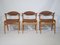 Fauteuils en Chêne par Erik Kirkegaard pour Høng Stolefabrik, 1960s, Set de 3 3