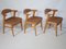 Fauteuils en Chêne par Erik Kirkegaard pour Høng Stolefabrik, 1960s, Set de 3 1