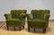 Lounge Chairs in Green Velvet by Carl-Johan Boman, 1940, Set of 2 12