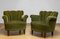Lounge Chairs in Green Velvet by Carl-Johan Boman, 1940, Set of 2 3
