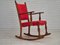 Vintage Danish Rocking Chair in Oak, 1960s 1