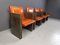 Vintage French Chairs in Leather by Maison Vandamme, 1970s, Set of 4 4