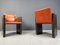 Vintage French Chairs in Leather by Maison Vandamme, 1970s, Set of 4 2