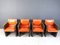 Vintage French Chairs in Leather by Maison Vandamme, 1970s, Set of 4 11