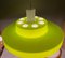 Large Space Age UFO Lamp in Green Acrylic, 1970s 7