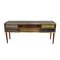 Italain Sideboard aus Holz & Glas, 1950er 2