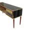 Italain Sideboard aus Holz & Glas, 1950er 3