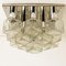 Vintage Chrome and Ice Glass Flush Mount by J. T. Kalmar for Kalmar, 1970s 2