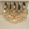 Vintage Chrome and Ice Glass Flush Mount by J. T. Kalmar for Kalmar, 1970s 14