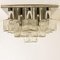 Vintage Chrome and Ice Glass Flush Mount by J. T. Kalmar for Kalmar, 1970s 3