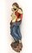 Antique Polychrome Virgin and Child Wall Sculpture, 1760, Image 12