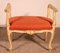 Small Polychrome Wooden Benchn 19th Century 1