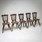 French Farmhouse Chairs, 1830s, Set of 5 1