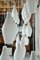 Large Mid-Century Scandinavian Glass & Teak Cascade Lights, 1960s, Set of 10 11