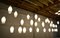 Large Mid-Century Scandinavian Glass & Teak Cascade Lights, 1960s, Set of 10 12