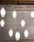 Large Mid-Century Scandinavian Glass & Teak Cascade Lights, 1960s, Set of 10 8