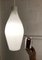 Large Mid-Century Scandinavian Glass & Teak Cascade Lights, 1960s, Set of 10 4