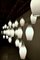 Large Mid-Century Scandinavian Glass & Teak Cascade Lights, 1960s, Set of 10 10