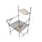 Sedia brutalista vintage in ferro battuto e bronzo di David Marshal, set di 4, Immagine 3