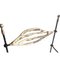 Sedia brutalista vintage in ferro battuto e bronzo di David Marshal, set di 4, Immagine 4