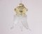 Vintage Flower Pendant in Clear and Gold Murano Glass, 1980s, Image 3