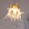 Vintage Flower Pendant in Clear and Gold Murano Glass, 1980s, Image 8