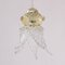Vintage Flower Pendant in Clear and Gold Murano Glass, 1980s, Image 7