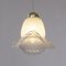 Vintage Pendant Lamp in White Silk Murano Glass, 1980s, Image 6