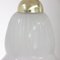 Vintage Pendant Lamp in White Silk Murano Glass, 1980s, Image 9