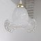 Vintage Pendant Lamp in White Silk Murano Glass, 1980s, Image 2