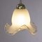 Vintage Pendant Lamp in White Silk Murano Glass, 1980s, Image 7