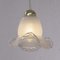 Vintage Pendant Lamp in White Silk Murano Glass, 1980s, Image 3