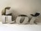Aluminum Letters T, O, and Y, 1950s, Set of 3 2