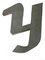 Aluminum Letters T, O, and Y, 1950s, Set of 3, Image 4