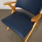 Poltrone vintage in similpelle e faggio, Italia, anni '50, set di 2, Immagine 9