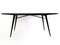 Ebonized Wood and Back-Painted Glass Dining Table, 1950s 1