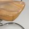 Mid-Century Italian Leather Steel Chairs by Vladimir Tatlin for Nikol Internationa,l 1950s, Set of 4 13