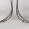 Mid-Century Italian Leather Steel Chairs by Vladimir Tatlin for Nikol Internationa,l 1950s, Set of 4 18